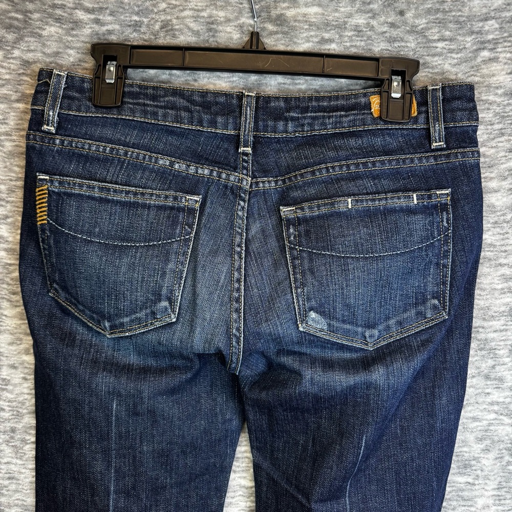 PAIGE Laurel Canyon Bootcut Denim Jeans Dark Blue Size 30 / 10 EUC - Picture 10 of 16